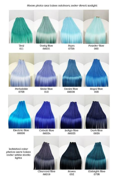 Blue Shades Hair Color, Different Shades Of Blue Hair Color, Blue Hair Colors Ideas, Blue Hair On Dark Hair, Shark Blue Hair Color, Different Blue Hair Colors, Electric Blue Hair Color, Cobalt Blue Hair Color, Shades Of Blue Hair Color