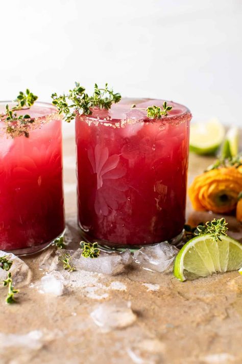 Orange Hibiscus Mai Tai | halfbakedharvest.com Mai Tai Recipe, Hibiscus Flower Tea, Caribbean Drinks, Citrus Drinks, Curry Ketchup, Cocktail Fruit, Dried Hibiscus Flowers, Orange Hibiscus, Jalapeno Margarita