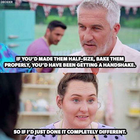 In honor of the new season of Netflix's The Great British Baking Show, we rounded up these hilarious Great British Bake Off memes. Great British Bake Off Recipes, Mel And Sue, The Great British Baking Show, British Bake Off Recipes, Great British Baking Show, British Baking Show, Bake Off Recipes, The Great British Bake Off, Paul Hollywood