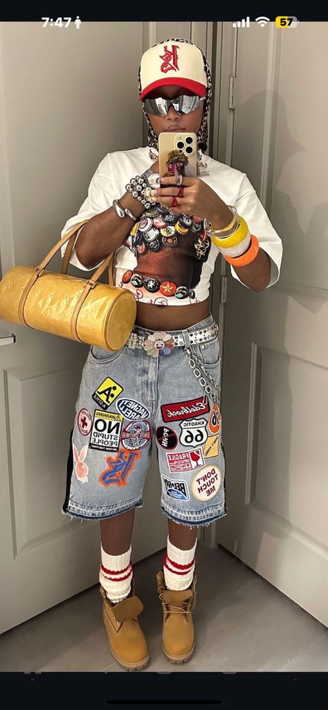 Yardfest Outfit, Tyler The Creator Inspired Outfits Women, Tyler The Creator Concert Outfit, Tokyo Fits, Zoo Outfit, Jordans Outfits, Air Jordan Outfit, Outfits Los Angeles, Fly Fits