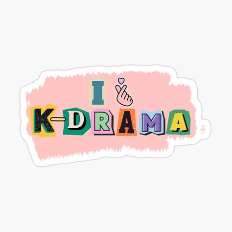 K drama Lovers Sticker I Love K, Kdrama Memes, Korean Drama Funny, Office Birthday, Bts Song Lyrics, All Korean Drama, Love K, Drama Funny, Korean Words