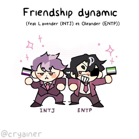 Intj And Entp Friendship, 7hrang Mbti, Into X Entp Fanart, Entp Friendship, Intj And Entp, Mbti Analysis, Entp And Intj, Myers Briggs Test, Intj T