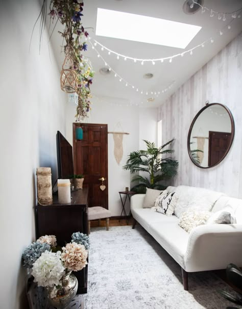 30 Small Living Room Decorating & Design Ideas - How to Decorate a Small Living | Apartment Therapy Apartment Therapy Living Room, Tiny Living Room, Narrow Living Room, Small Living Room Layout, Sala Grande, Small Living Room Design, Living Room Arrangements, Living Room Setup, Decor Ikea