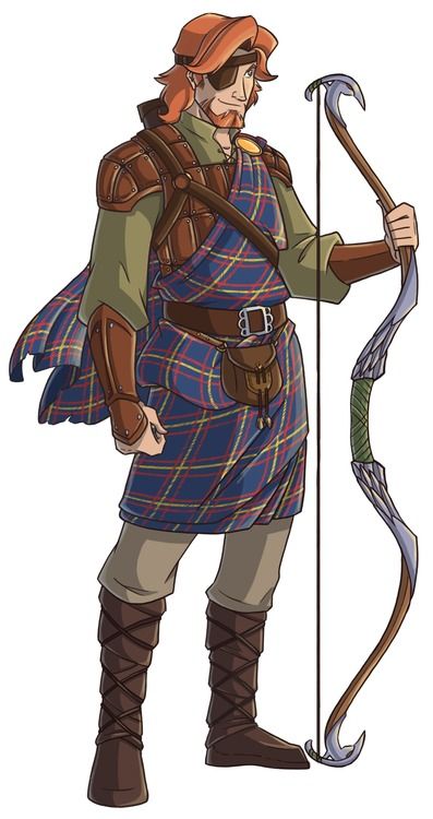 from vive-la-johto on tumblr Highlander Character Design, Scottish Character Design, Scottish Fantasy Art, Scottish Character, Human Ranger Dnd Male, Ancestry Art, Ranger Dnd, Hellboy Art, Scottish Warrior