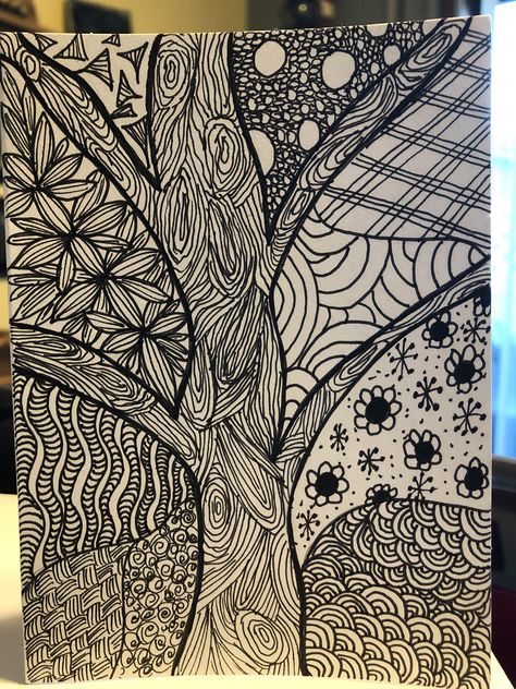 Vignette Drawing Easy, Vignette Drawing, Zentangle Trees, Steampunk Drawing, Line Drawing Art, Doddle Art, Zen Doodle Patterns, Zentangle Artwork, Mandala Art Therapy