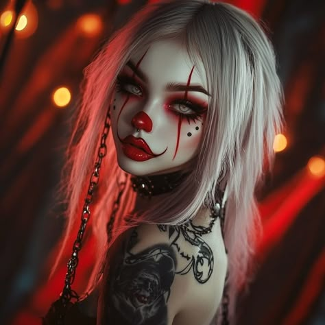 Inspo from two bada** women: @nixy_vu @pirate.pix Halloween Lip Makeup, Lip Makeup Ideas, Clown Pics, Face Art Makeup, Gothic Fantasy Art, Art For Home Decor, Acrylic Gems, Living Room Study, Craft Activity