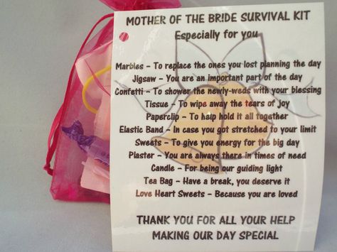 Mother of the GROOM/BRIDE Novelty Survival Kit Gift Keepsake | eBay Survival Kit Ideas, Bride Survival Kit, Bridal Survival Kit, Survival Kit Gifts, Bridesmaid Luncheon, Cricut Wedding, Diy Wedding Gifts, Survival Supplies, Kit Ideas