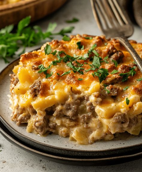 Family Of 7 Dinner Ideas, Mixed Ground Beef And Pork Recipes, Hobo Stew Ground Beef, Mashed Potato Bowls With Ground Beef, Ground Beef Fall Dinner, Hearty Cold Weather Meals, Easy Meals For Cold Weather, Ground Beef And Diced Potato Recipes, Meat And Potatoes Casserole