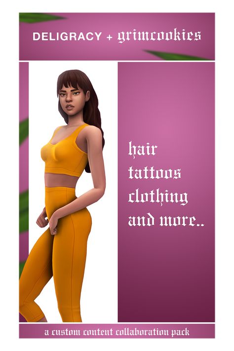 DELIGRACY X GRIMCOOKIES | grimcookies on Patreon Patreon Logo, Tattoo Clothing, Hair Tattoos, Creating Content, Sims 4 Cas, Ts4 Cc, They Live, Sims 4 Custom Content, Maxis Match