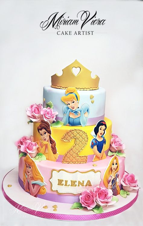 Disney Princess Cake Ideas, Disney Princess Birthday Party Cake, Disney Princess Birthday Cake, Disney Princess Cakes, Princess Theme Cake, Disney Princess Birthday Cakes, Disney Themed Cakes, Cartoon Birthday Cake, Prince Cake