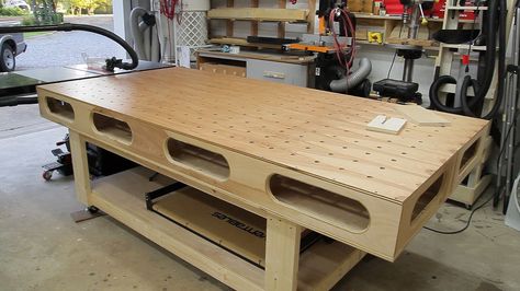 Paulk Workbench Changes | Jays Custom Creations Workbench On Wheels, Paulk Workbench, Building A Workbench, Workbench Designs, Folding Workbench, Wood Trellis, Mobile Workbench, Workbench Plans Diy, Diy Workbench