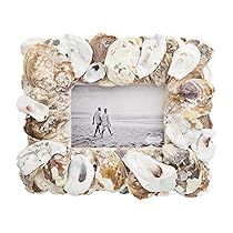 Shell Picture Frame, Oyster Shells Diy, Oyster Shells Decor, Seashell Picture Frames, Seashell Frame, Oyster Shell Crafts, Seashell Projects, Shells Diy, Shell Frame