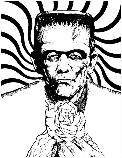 24+ Awesome Picture of Frankenstein Coloring Pages Frankenstein Coloring Pages Frankenstein And Rose Halloween Adult Coloring Pages #freecoloringpages #coloringpages #coloringbook Frankenstein Coloring Pages, Frankenstein Pictures, Scary Coloring Pages, Halloween Coloring Sheets, Rose Coloring Pages, Monster Coloring Pages, Frankenstein Halloween, Truck Coloring Pages, Drawing Faces