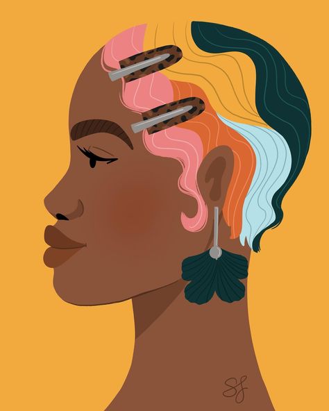 Finger waves. Didn’t get to post yesterday, my favorite this to draw is the hairstyles so this challenge is perfect for me. @bydissirama #bhmblackhair #illustration #digitalart #blackhair #fingerwaves #blackart #homedecor #nycartist #artlicensing #artistoninstagram #colorful #blackhistorymonth #procreate #sjohnsondesigns Black Hair Illustration, Girl Boss Print, Wave Drawing, Hair Illustration, Nyc Artist, Finger Waves, Cartoon Black, Art Licensing, Black Art