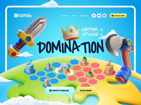 Game Landing Page, Capture The Flag, Social Post, Play Game, Portfolio Inspiration, Casual Game, Landing Page Design, Page Design, Game Design