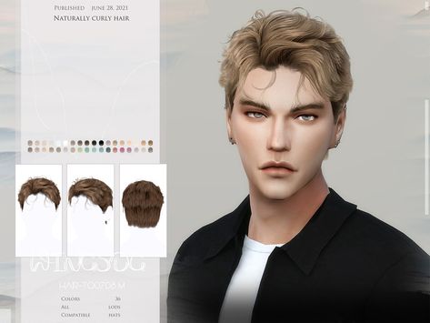 Colors:36 Found in TSR Category 'Sims 4 Male Hairstyles' Sims 4 Curly Hair, Mods Sims 4, Sims 4 Men Clothing, Sims 4 Hair Male, Sims 4 Male Clothes, Sims 4 Tsr, Mod Hair, Sims Packs, Pelo Sims