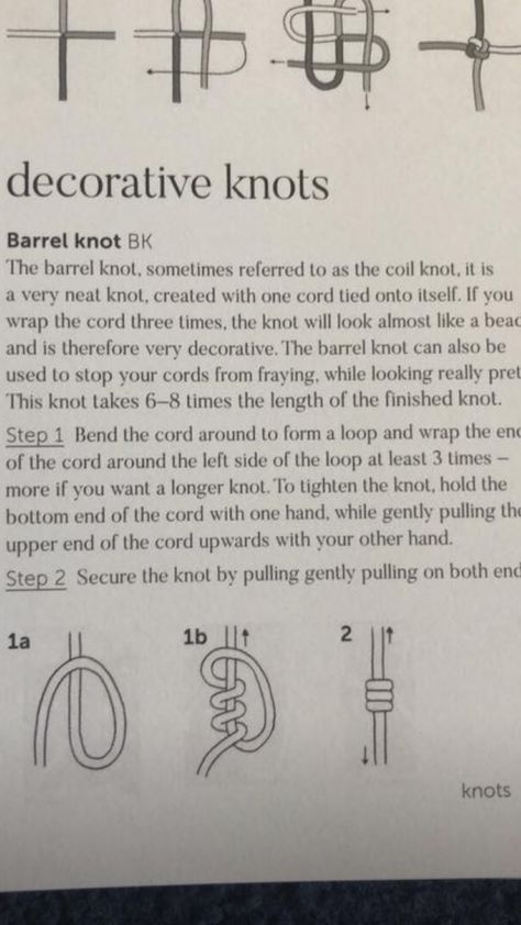 Barrel knot Barrel Knot, Bowling Ball Art, Decorative Knots, Knots Tutorial, Cord Ties, Jewelry Knots, Macrame Knots, Macrame Tutorial, Creating Jewelry