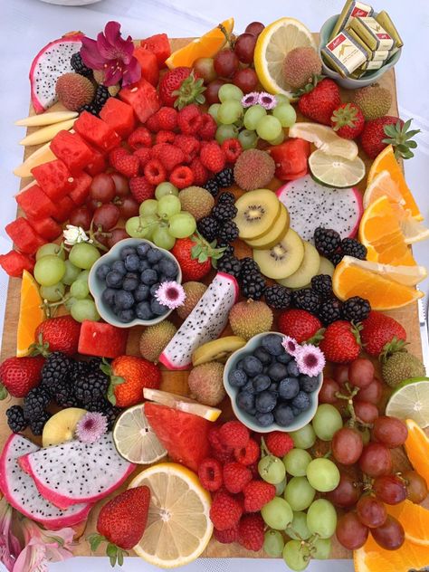 aesthetic fresh fruit boardcharcuterie boardfresh summer fruitaesthetic summervibes summeraesthetic fruit freshfruit aestheticfruit Summer Fruit Aesthetic, Body Health Tips, Delicious Salad Recipes, Fruit Buffet, Fruit Board, Fruit Aesthetic, Fruit Platter Designs, Summer Baking, Charcuterie Inspiration