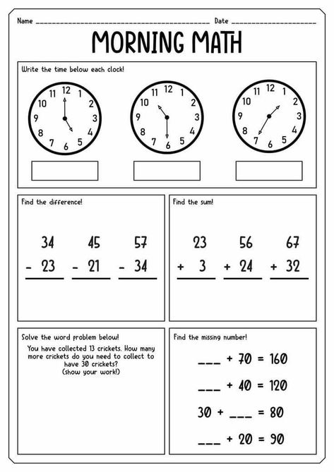 Year Two Maths Worksheets, Fun Math 2nd Grade, 3rd Grade Practice Worksheets, 2nd Grade Educational Activities, 3 Rd Grade Math Worksheets, Back To School Worksheets 3rd Grade, 2nd 3rd Grade Activities, Second Grade Craft Ideas, 2nd Math Worksheets