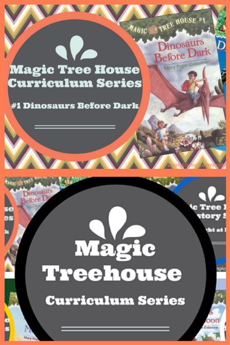 Magic Tree House Curriculum: Dinosaurs Before Dark (Book 1) – Living Loving Learning As We Go Dinosaurs Before Dark, Magic Tree House Activities, Family Tree Picture Frames, Dark Book, Magic Tree House Books, Magic Tree House, Christmas Tree Silhouette, Summer Book Club, Kids Day