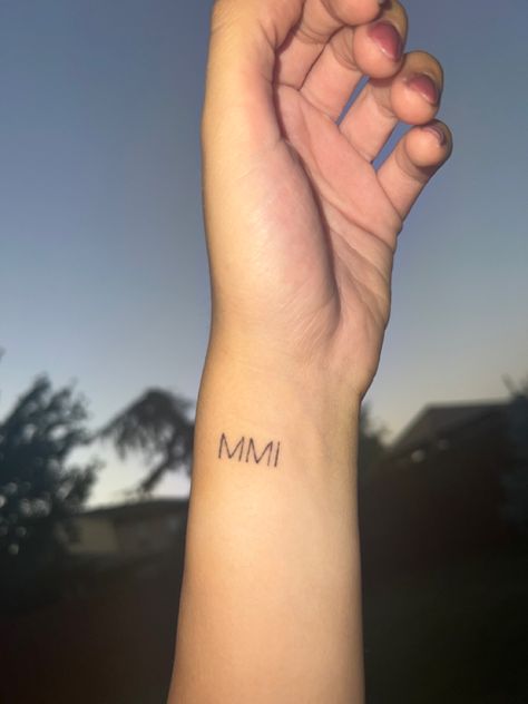 2001 Roman Numeral Tattoo, 2001 Tattoo, Date Tattoo, Roman Numeral Tattoo, Numeral Tattoo, Date Tattoos, Sleeve Tattoos For Women, Roman Numeral, Wrist Tattoos