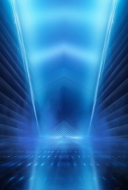 Photo background of empty stage show. ne... | Premium Photo #Freepik #photo #neon-line #led-background #neon-glow #neon-light Dark Light Background, Led Lights Background, Stage Light Background, Blue Neon Background, Neon Light Background, Neon Blue Background, Show Background, Led Background, Futuristic Shapes