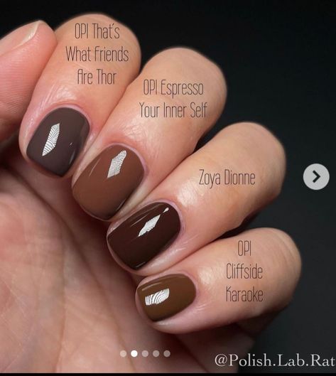 Opi Brown Nail Polish, Opi Brown, Lighting Combinations, Nail Laquer, Opi Gel Nails, Brown Nail Polish, Brown Nail, Solid Color Nails, Finger Paint