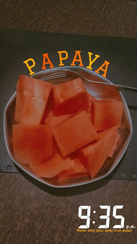 #papayasnap #fruitsnap #dailydose #behealthy #papaya #fruit #tasty #snapchat Papaya Snapchat Story, Fruits Snapchat Story, Papaya Fruit, Papaya Fruits, Snap Ideas, Snapchat Story, Snap Food, Stories Ideas, Papaya