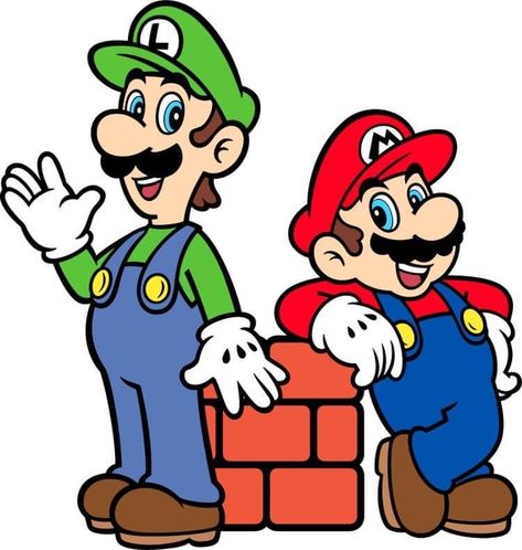 Mario Y Luigi, Super Mario Bros Birthday Party, Super Mario Bros Party, Super Mario Nintendo, Mario Bros Birthday, Mario Bros Party, Super Mario Birthday, Disney Cartoon Characters, Super Mario Party