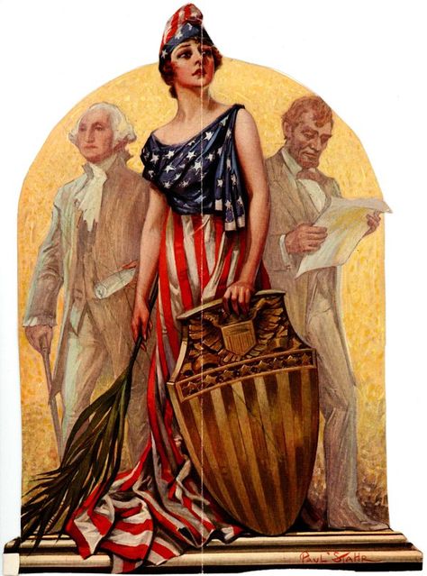 Lady Columbia with Washington and Lincoln Patriotic Posters, Patriotic Images, I Love America, Lady Liberty, Uncle Sam, Columbia Pictures, Propaganda Posters, Old Glory, American Heroes