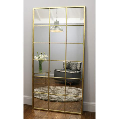 Best Selling Mirrors | William Wood Mirrors | Free Delivery Gold Window Mirror, Versace Furniture, Industrial Mirror, Vintage Gold Mirror, Wood Mirrors, Black Living Room Decor, Industrial Mirrors, Floor Standing Mirror, Gold Framed Mirror