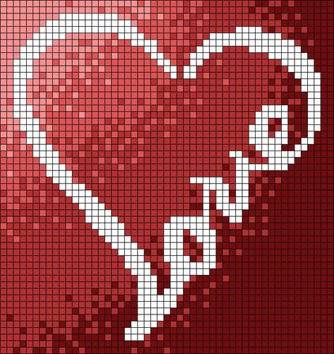 Pixel Art Valentines Day, Valentines Pixel Art, Pixel Art Love, Heart Calligraphy, Calligraphy Cursive, Pixel Quilting, Colourful Cross Stitch, Cross Stitch Pattern Maker, Graph Paper Designs