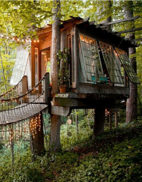 Romantic Vacations Couples, Romantic Cabin Getaway, Honeymoon Usa, Treehouse Airbnb, Weekend Getaways For Couples, Romantic Couple Getaways, Tiny House Cottage, Tree House Diy, Romantic Cabin