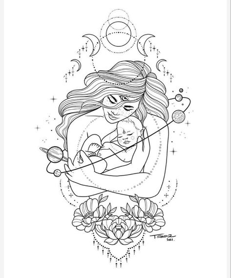 Mom And Child Tattoo, Poor Clothes, Child Tattoo, Motherhood Tattoos, Baby Tattoo Designs, Mom And Child, Mom Tattoo Designs, Pregnancy Art, Mommy Tattoos