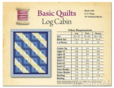 Log Cabin Quilting, Diy Log Cabin, Log Cabin Pattern, Quilting Math, House Quilt Patterns, Patchwork Diy, Log Cabin Quilt Pattern, Log Cabin Quilt Blocks, Basic Quilt