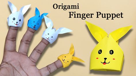 Origami Finger Puppets, Puppet Tutorial, Puppets For Kids, Paper Dogs, Paper Puppets, Craft Stalls, Finger Puppet, Origami Crafts Diy, Diy Origami