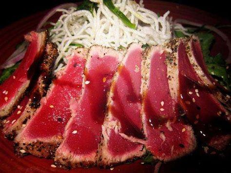 Elephant Bar Recipes Food In French, Seared Ahi Tuna, Cheesy Biscuit, Vietnamese Spring Rolls, Seared Ahi, Lettuce Wrap Recipes, Ahi Tuna, Bar Recipes, Polynesian Culture