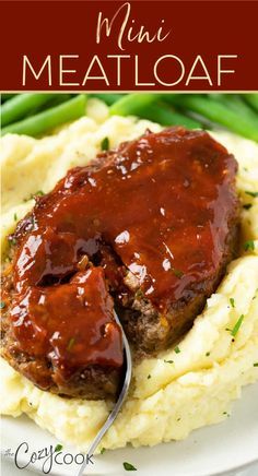 This easy Mini Meatloaf recipe can be made on a sheet pan or in muffin tins for a perfect portion-sized family dinner! Single Serving Meatloaf, Meatloaf Recipes For Two People, Bbq Mini Meatloaf, Ground Beef Mini Meatloaf, Meatloaf Mini Loaves, Mini Loaf Pan Dinner Recipes, Individual Mini Meatloafs, Personal Meatloaf Recipe, Meatloaf For One Person