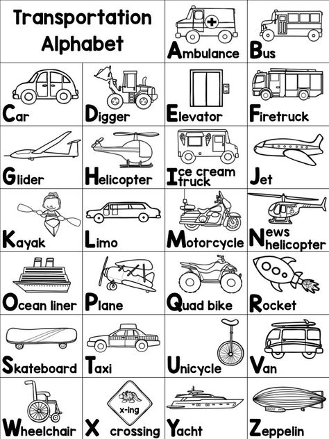 Transportation Alphabet, Trains Preschool, Transportation Preschool Activities, Transportation Theme Preschool, Transportation Worksheet, Transportation Unit, Transportation Activities, Transportation Crafts, Transportation Preschool