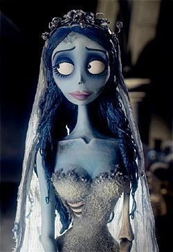 Corpse Bride Doll, The Corpse Bride, Corpse Bride, Black Hair, Halloween, Hair, Blue, Black