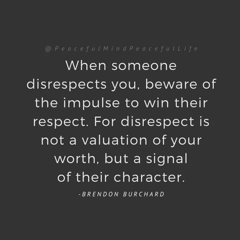 Realize Your Worth, Disrespect Quotes, Disrespectful People, Accept Myself, Peaceful Mind Peaceful Life, Believe In Myself, Words To Live By Quotes, Peaceful Mind, Healing Vibes