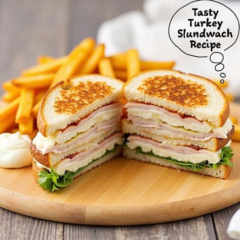 Craving something delicious? Try Tasty Turkey Club Sandwich Recipe! 🍽️ This easy recipe will have you cooking like a pro in no time. Check it out! Turkey Club Sandwich Recipes, Club Sandwich Recipe, Turkey Club Sandwich, Meal Prep For Work, Club Sandwich Recipes, Turkey Club, Easy Sandwich Recipes, Sliced Turkey, Club Sandwich