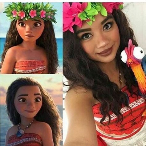 Moana❤️ Moana Makeup, Moana Cosplay, Happy Comics, Moana Disney, Fashion Art Photography, Walt Disney Animation Studios, Creative Costumes, Disney Cosplay, Disney Moana