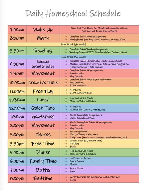 With schools closed kids need structure in their academic day. Download a Daily Homeschool Schedule developed by a Teacher & current Homeschooling Parent OR use it as a template to create your own. ✨   #DailyEducationalResources #TogetherWeCAN 💪 Sample Homeschool Daily Schedule, Homeschool Kindergarten Schedule, Schedule Daily Routines, Homeschool Schedule Printable, Homeschool Schedule Template, Homeschool Daily Schedule, Kindergarten Schedule, Planning School, Free Homeschool Curriculum