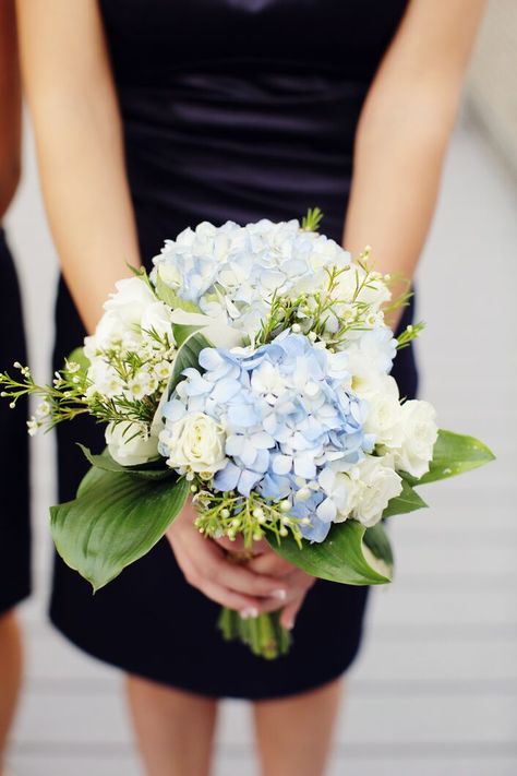 Hydrangea Bridesmaid Bouquet, White Hydrangea Bouquet, Blue Hydrangea Bouquet, Hydrangea Bridal Bouquet, Blue Hydrangea Wedding, Small Wedding Bouquets, Prom Bouquet, Hydrangea Bouquet Wedding, White Rose Bouquet