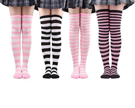 Striped socks outfit