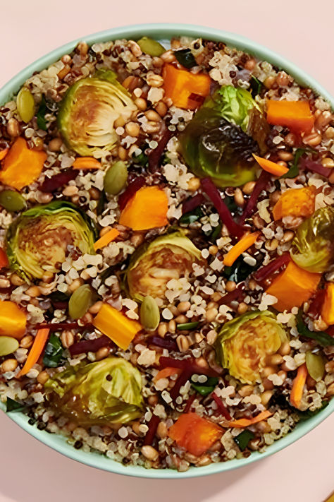 A delicious and nutritious fall-inspired vegetable medley. Nourishing fall vegetable medley.

Explore our Pinterest Board for more ideas and in-depth details on Marmalade.

#Vegan #PlantBasedFlavors #ADozenCousins #DeliciousVegan #PlantBasedMeal #VeganSnacks #VeganRecipes #VeganRecipesHealthy #HealthyFood #VeganLunches #VeganDinner Squash Kabocha, Butternut Roasted, Harvest Bowl, Kale Slaw, Meals Vegan, Plantbased Recipes, Veg Food, Grilled Tofu, Roasted Brussels Sprouts