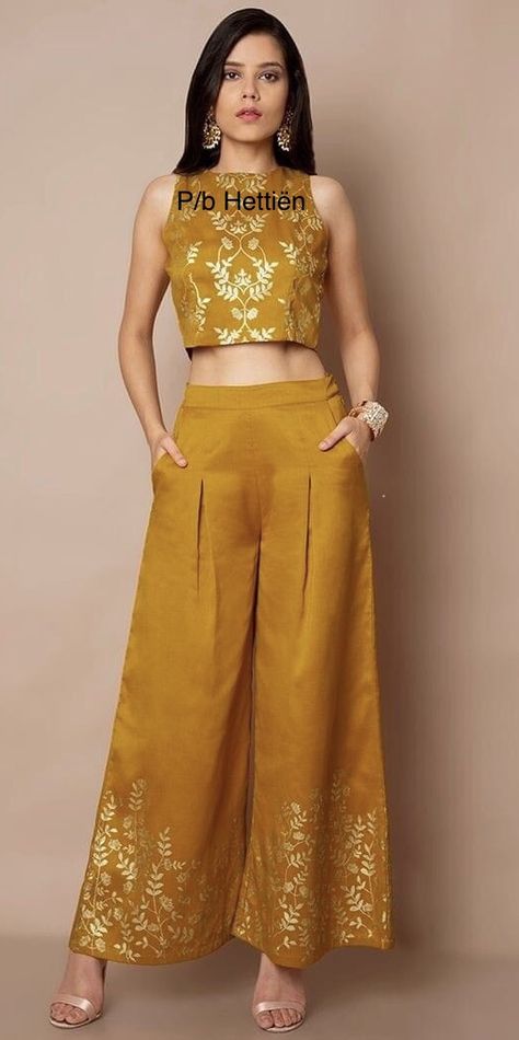 Indian Palazzo, Silk Palazzo Pants, Indian Outfits Lehenga, Frock Fashion, Durga Images, Stylish Fall Outfits, Kurti Design, Traditional Indian Outfits, Indian Gowns Dresses