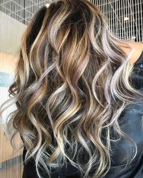 67 Hair Highlights Ideas, Highlight Types, and Products Explained [2019] Dark Chocolate Hair Color, Bombshell Blonde, Dark Chocolate Hair, Blonde Highlights On Dark Hair, Hair Color Chocolate, Chocolate Hair, Dark Hair With Highlights, Caramel Hair, Brown Hair With Blonde Highlights