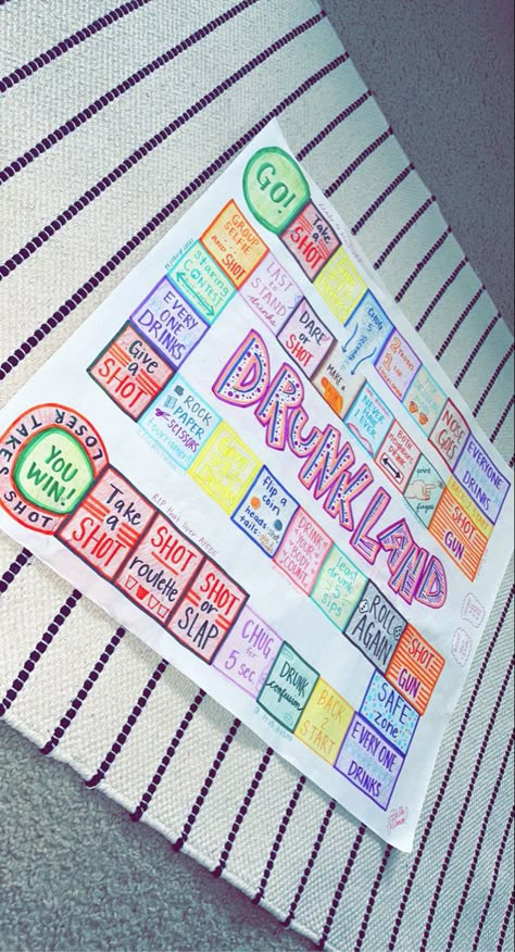 Drunk Monopoly Board, 21st Birthday Board Game, Let’s Get Drunk Board Game, Poster Board Games Party Ideas, Things To Do When Drunk With Friends, Tipsy Land Board Game Diy, Girls Night Board Games Diy, Get Drunk Board Game, Drunkopoly Board